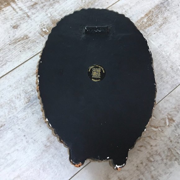 Vintage Maple Leaf Framed Oval Mirror - Picture 7 of 8